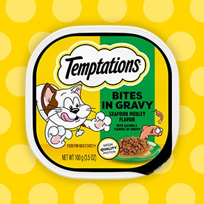 temptations bites in gravy seafood