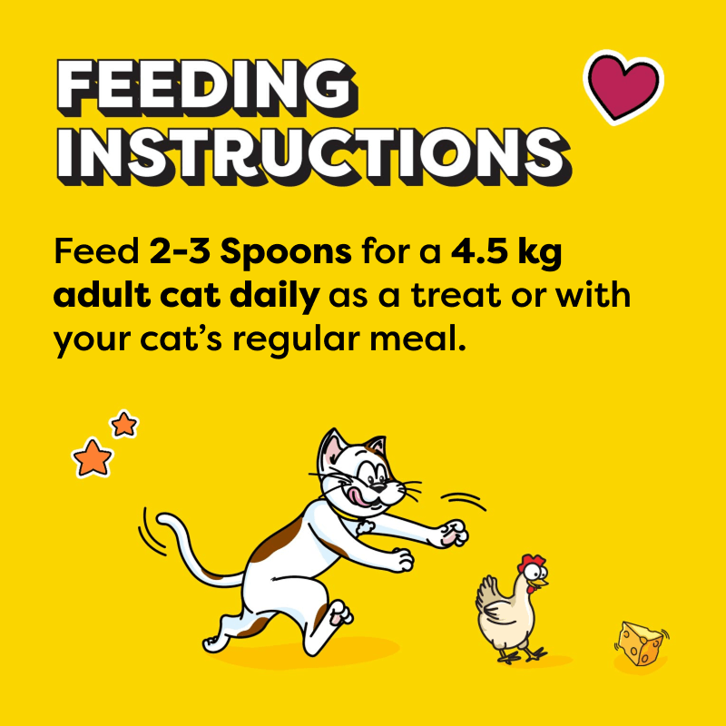 Temptations™ Creamy Spoons™ Tasty Chicken and Cheesy Cheese feeding guidelines image